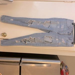 High waisted jeans